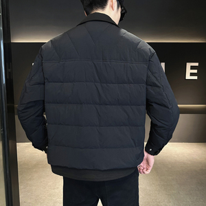 24秋冬季新款设计感轻薄羽绒服男假两件休闲夹克外套YR782-P185图片
