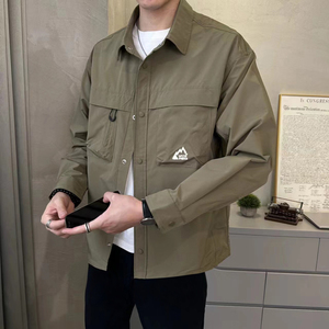 2025秋装新款翻领衬衫领夹克外套男JK009-P95图片