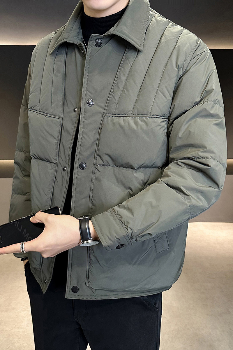 翻领绗线羽绒服男冬季外套YR863-P185,男装羽绒服,电商D236（原A051）
