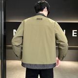 加棉加厚牛仔拼接外套男装二棉夹克JK2299-P130，男装工装外套，电商D236（原A051）