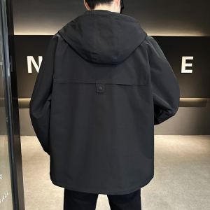 2024新款秋季夹克外套男痞帅潮牌工装连帽上衣服2277-P115图片