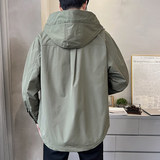 2025秋装新款工装连帽冲锋衣男装夹克外套男JK607-P115，男装夹克，电商D236（原A051）