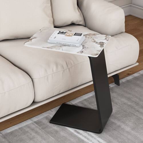 客厅沙发小边几小户型极简小茶几创意小方桌轻奢现代简约岩板边桌