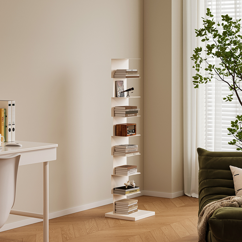 隐形书架落地铁艺多层置物架