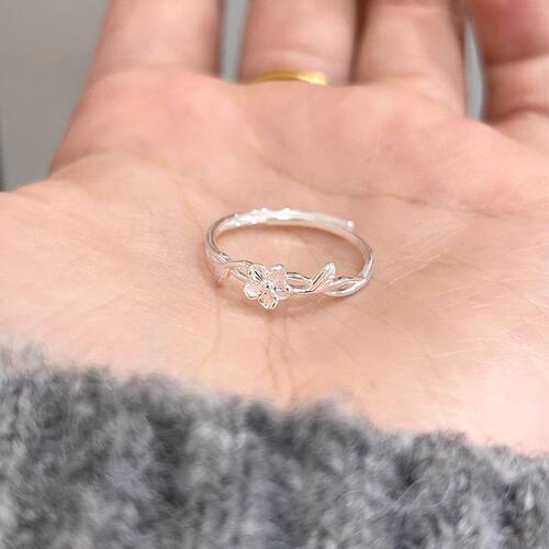 藤蔓小雏菊花朵戒指女