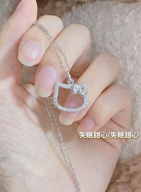 Kitty项链女吊坠锁骨链