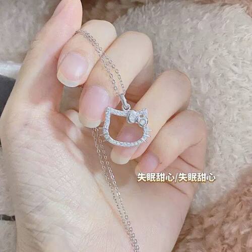 Kitty项链女吊坠锁骨链
