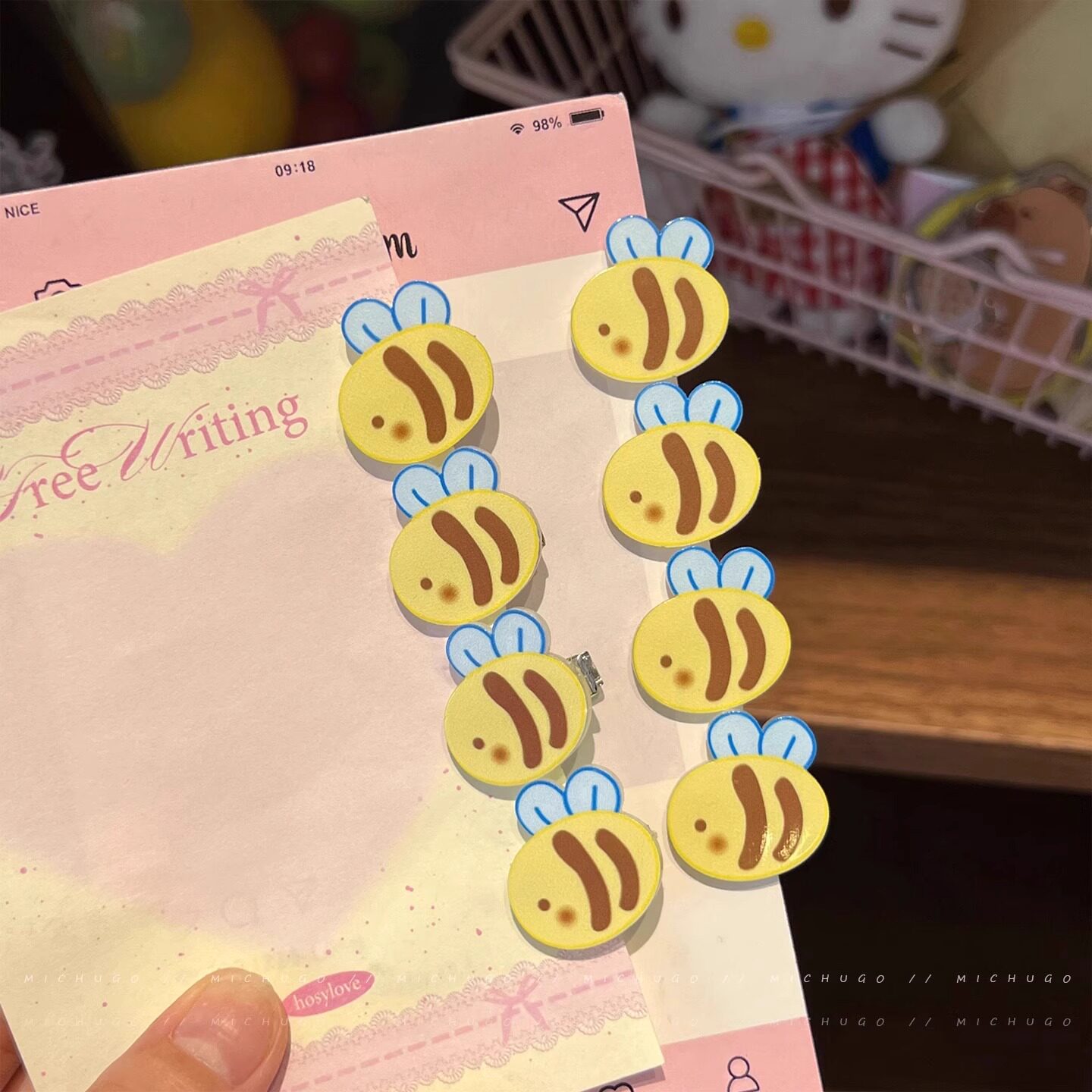 可爱卡通勤劳小蜜蜂发夹