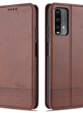 适用小米pocom3手机壳poco M3简约商务M2010J19CG翻盖皮套CT全包边p0c0m3防摔CASE COVER男女款外壳新品高档