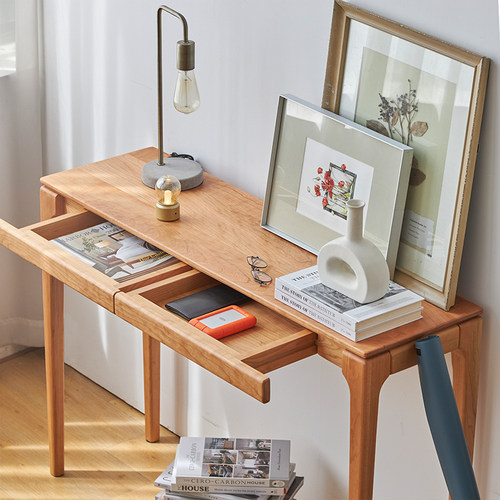 实木玄关桌供桌条案窄桌现代简约