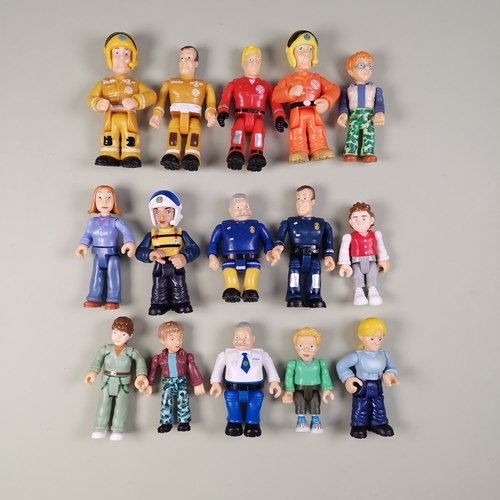 外贸散货消防员山姆Fireman Sam混款可动收藏公仔模型摆件玩具