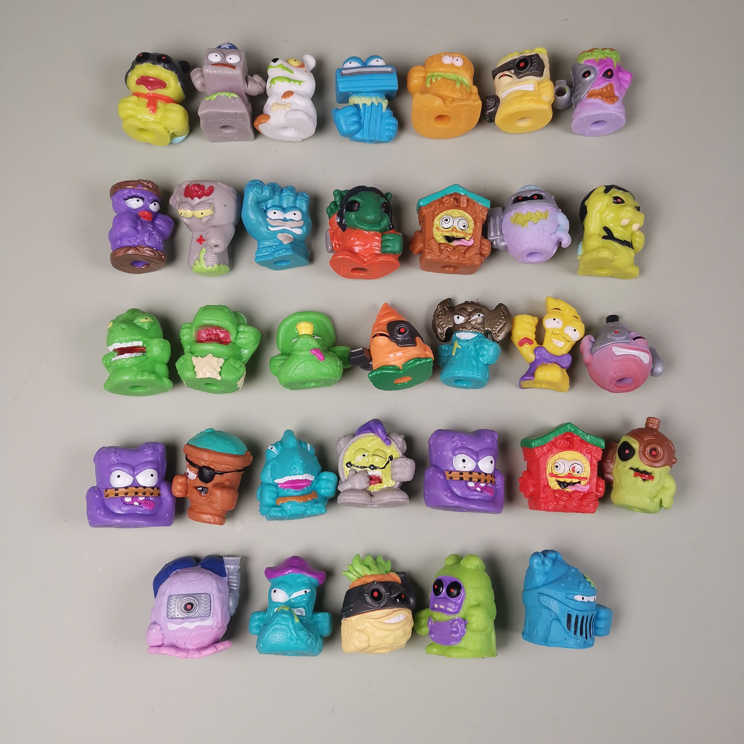 正版散货儿童软胶小玩具GROSSERY GANG垃圾虫软体公仔玩具