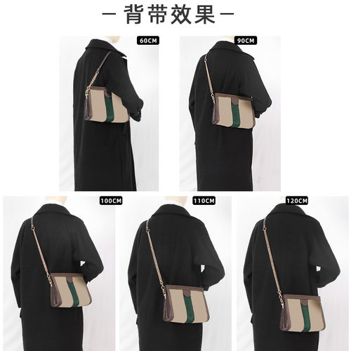 适用于古i驰gucc包直金色链条配件浅金色金属链子改造斜挎肩带包