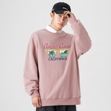 新款秋季卫衣男ins宽松潮流百搭秋冬款灰色圆领1803P35加绒，男装卫衣，星座414A-1（原B215-1）