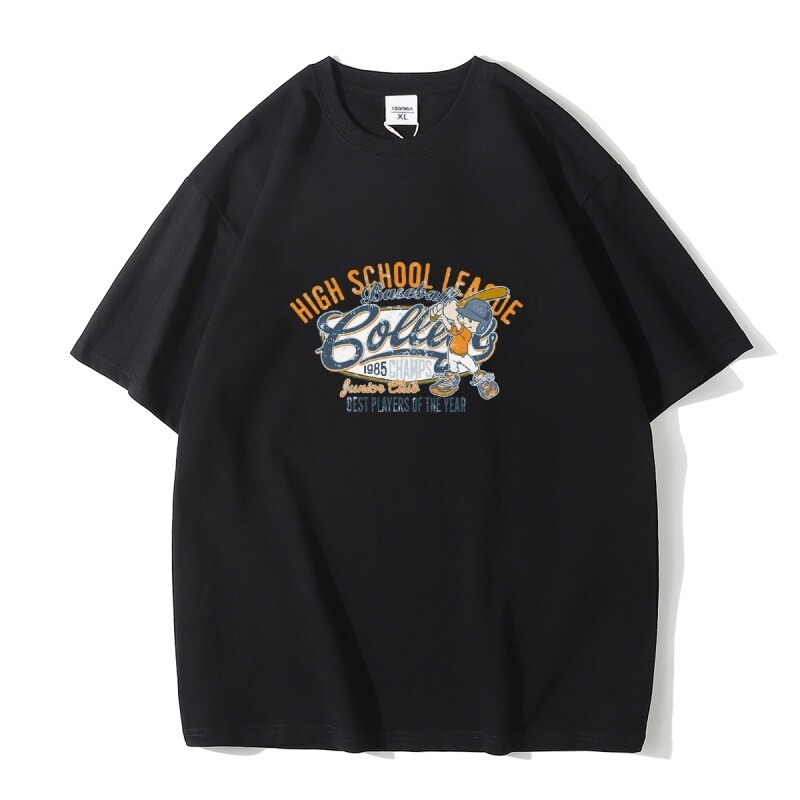 宽松纯短袖t恤男装潮流衣服半袖体恤衫潮牌情侣装A5082P25,男装T恤,星座414A-1（原B215-1）