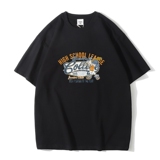 宽松纯短袖t恤男装潮流衣服半袖体恤衫潮牌情侣装A5082P25，男装T恤，星座414A-1（原B215-1）