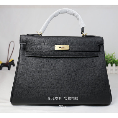 荔枝纹进口togo凯莉包小牛皮