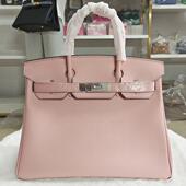 BK铂金包25 35cm马鞍皮高端平纹真皮swift皮头层牛皮手提女包