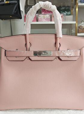 BK铂金包25 30 35cm马鞍皮高端平纹真皮swift皮头层牛皮手提女包