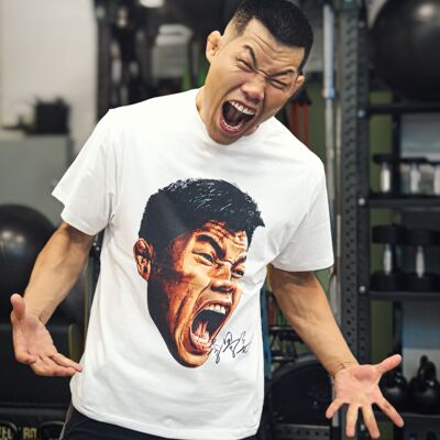 中国力量——李景亮  UFC综合格斗美式圆领印花潮流复古纯棉T恤