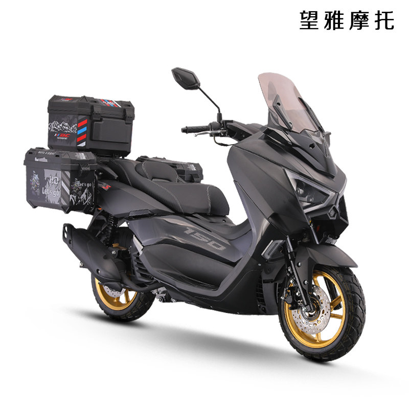 全新猛士四代国四电喷燃油踏板摩托车150整车可上牌