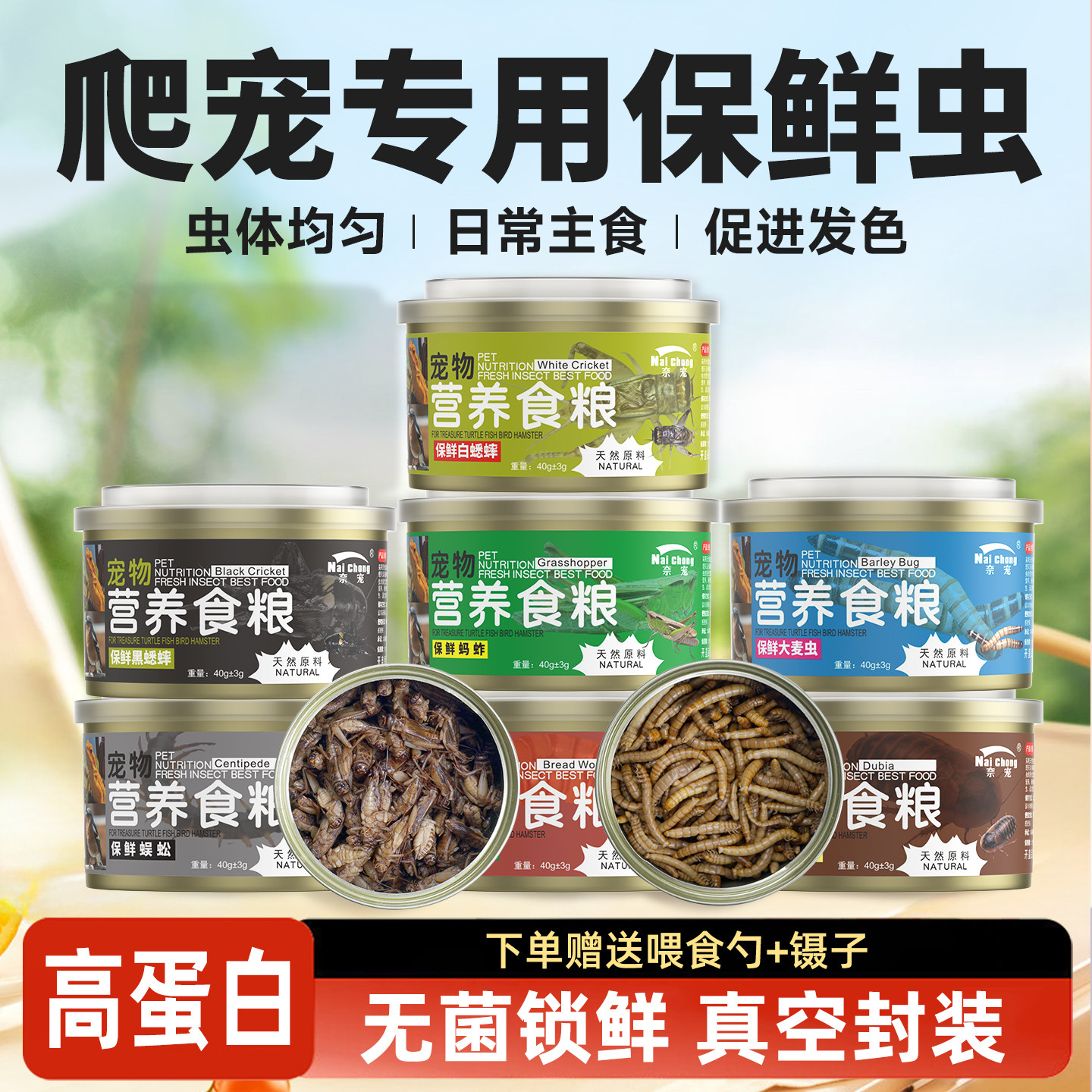 奈宠鳄龟保鲜高蛋白面包虫图片