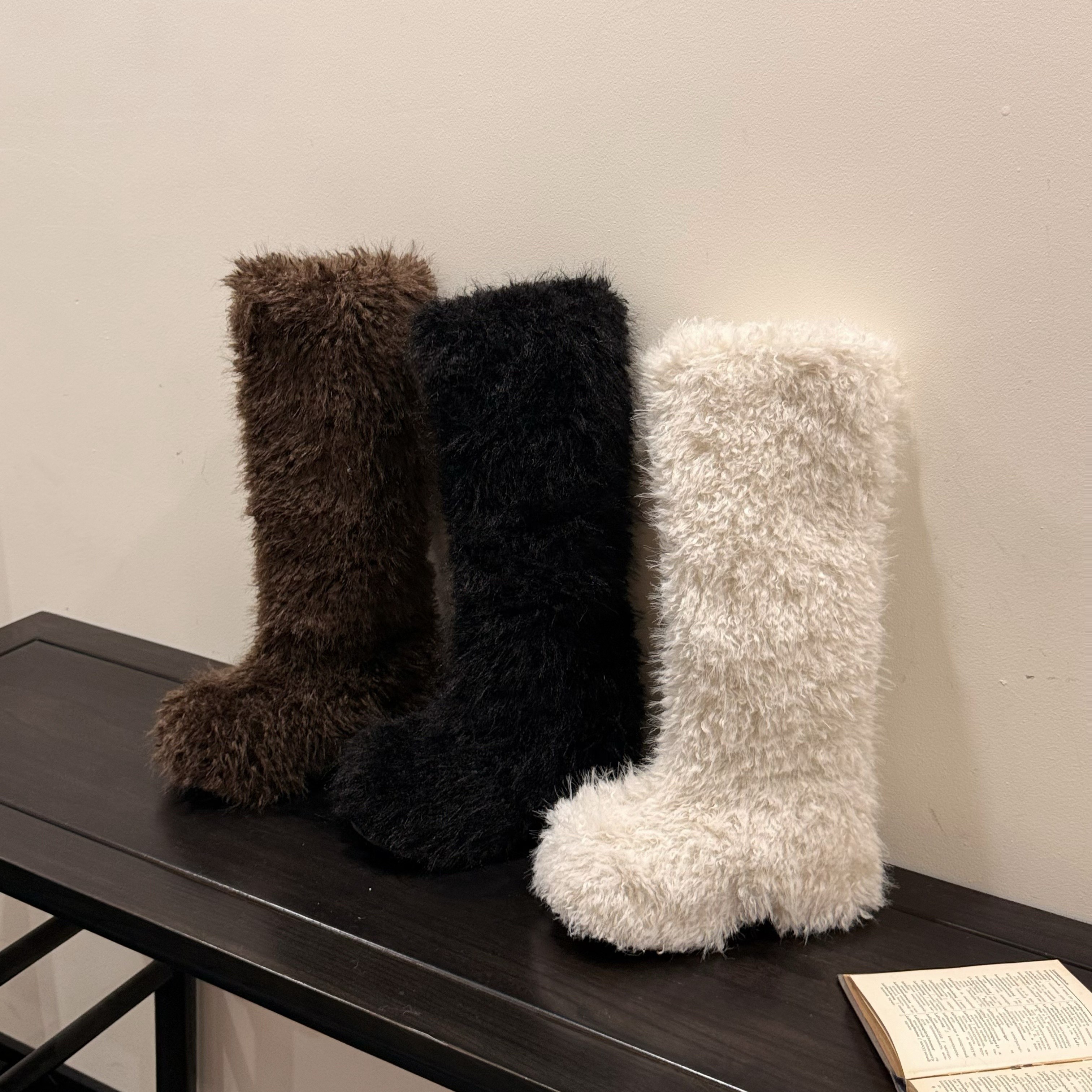 韩版羊毛毛靴女冬季保暖