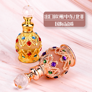 埃及15ML纹绣色料瓶迪拜复古精油瓶分装瓶涂抹式沾式香水瓶香精瓶