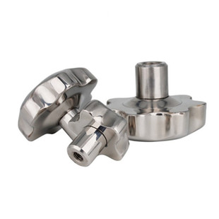 304不锈钢梅花手柄螺母星形把手旋扭圆螺帽抛光手轮手拧锁紧螺丝