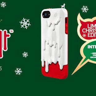 圣诞礼物 iphone5s 手机壳 iphone5 苹果5 圣诞外壳 雪糕手机套