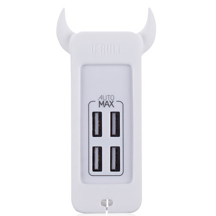 MOMAX 2.4A快充电头苹果ipad iphone6手机通用充电器多口4USB输出