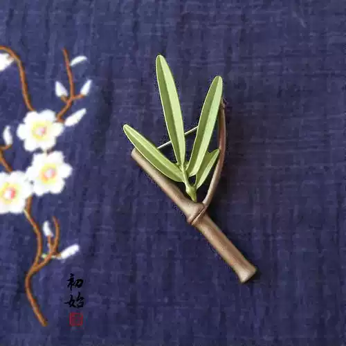 Ретро изысканная брошь, куртка, булавка, сумка, шарф, китайский стиль, подарок на день рождения, из хлопка и льна, простой и элегантный дизайн