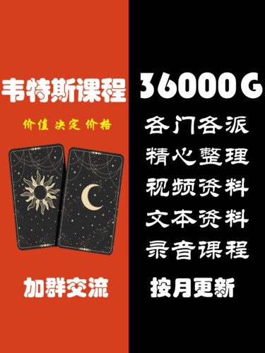 韦特塔牌卡罗课程经典零基础入门学习精品网课