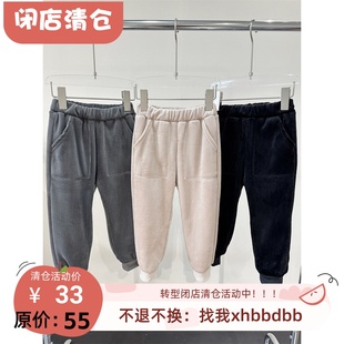 100-140 韩~尾 男女童秋冬丝绒加收脚裤 好好穿