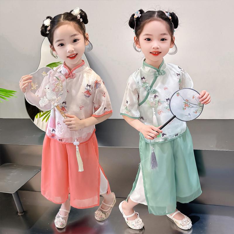 女童汉服古风超仙套装夏天儿童高端新中式唐装夏季女孩改良国风潮