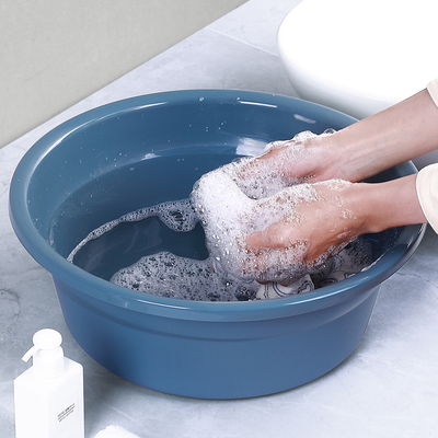 加厚大号脸盆家用厨房洗菜盆学生宿舍厕所洗衣洗脸圆盆婴儿洗脚盆