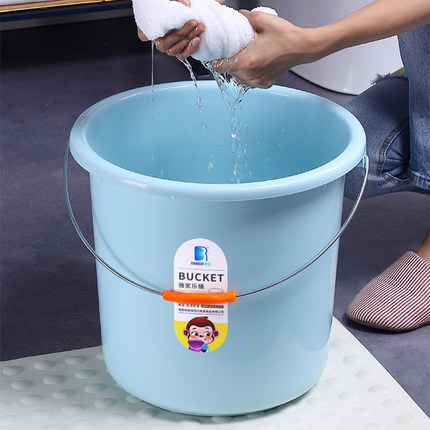 大号水桶家用储水手提加厚塑料学生宿舍洗衣洗澡大圆桶洗漱两件套