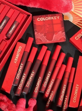 珂拉琪龙年系列水雾唇露唇釉眼影口红灵龙礼盒套装p307r244细闪