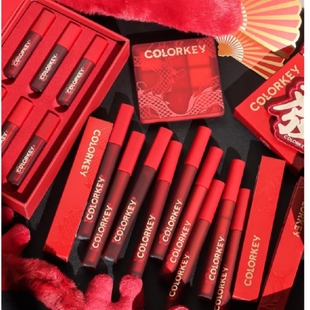 珂拉琪龙年系列水雾唇露唇釉眼影口红灵龙礼盒套装 p307r244细闪