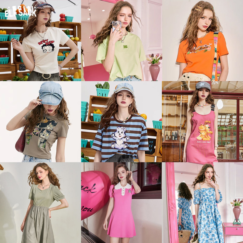 【入会立减】妖精的口袋2024夏季连衣裙T恤甜酷短袖小众裙子,女装/女士精品,连衣裙,淘宝优惠券,粉丝福利购,淘宝优惠卷