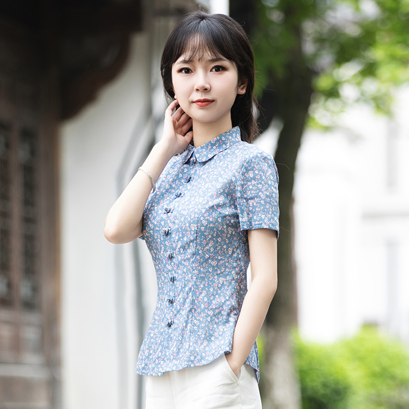 唐装女中国风夏季改良旗袍上衣
