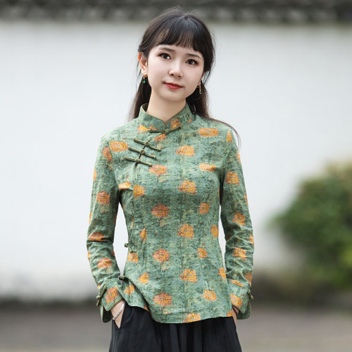 唐装女中国风改良旗袍上衣