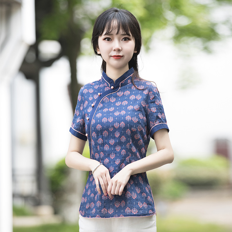 唐装女装高端中国风旗袍上衣