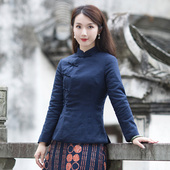 盘扣棉衣棉服女加厚夹棉民国风女装 中国风棉袄中式 女装 筠雅唐装