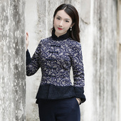 妈妈款 筠雅改良唐装 冬季 棉服女款 加厚旗袍小棉衣 棉袄女中国风中式