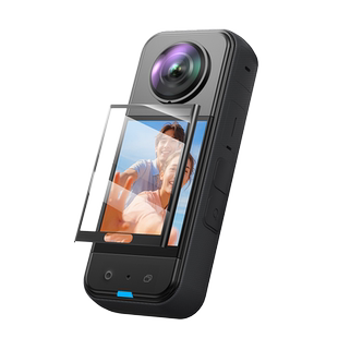 绿巨能适用于影石insta360x3/x4/x5/X4 Air高清钢化膜全景运动相机贴膜防刮防爆GO3屏幕保护膜镜头膜配件