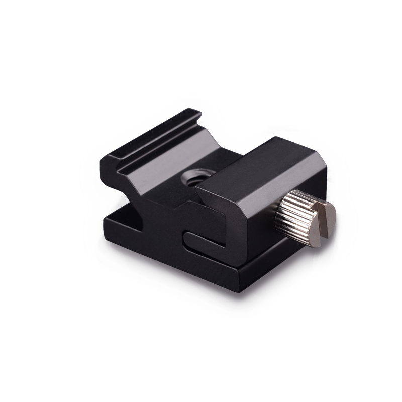 可调松紧1/4螺丝接口闪光灯底座 冷靴座/全金属热靴座