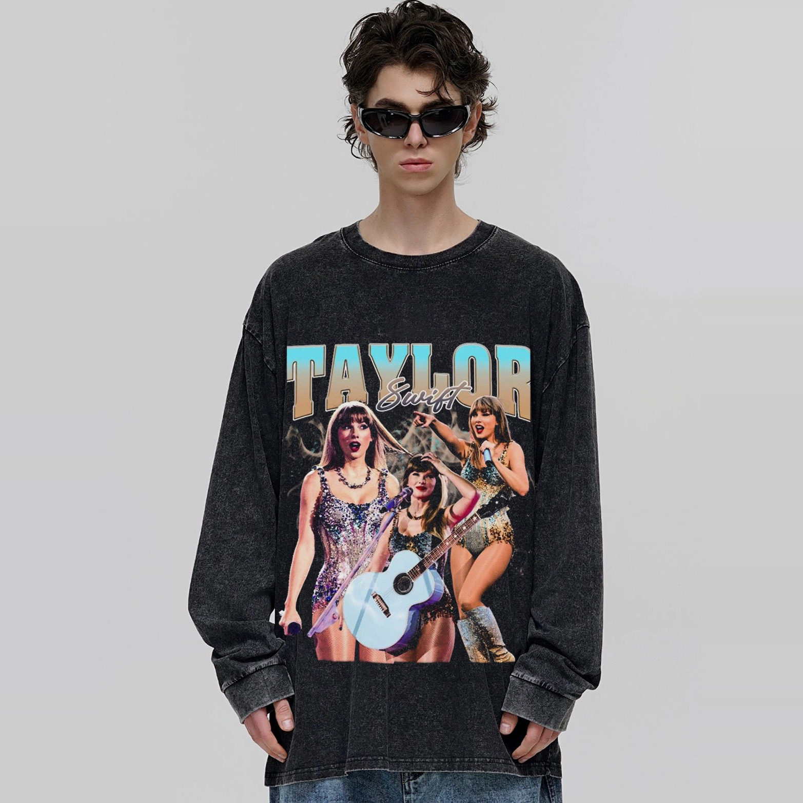 Taylor Swift霉霉周边卫衣泰勒斯威夫特官方宽松圆领上衣男女同款