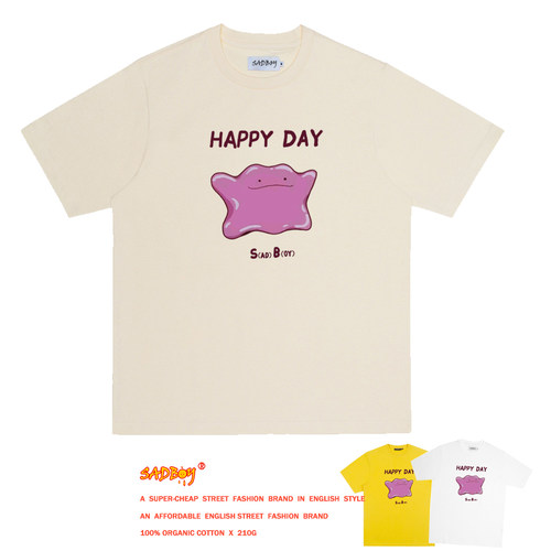 宝可梦短袖个性SADBOY潮