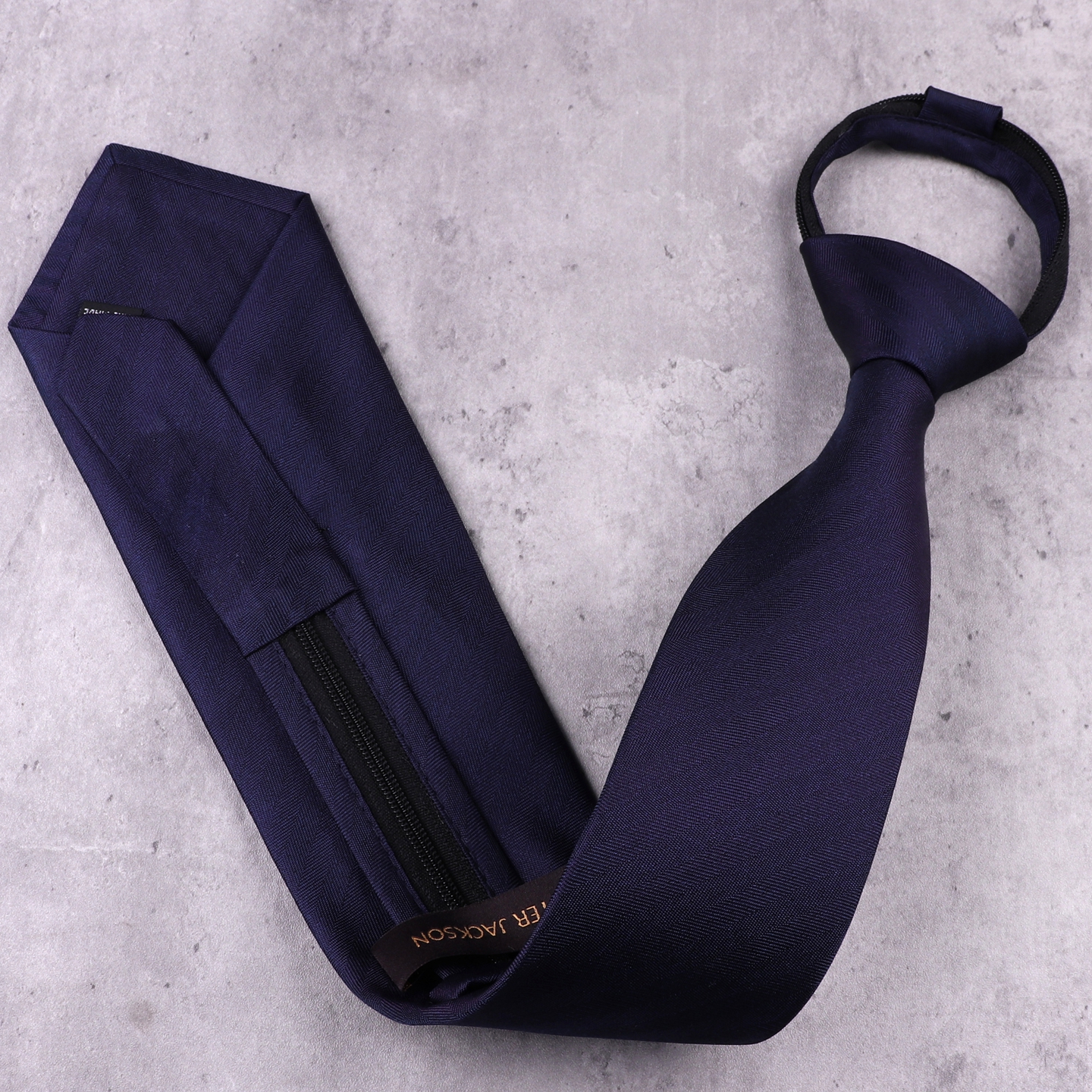 尖货真丝正装懒人免打结拉链领带